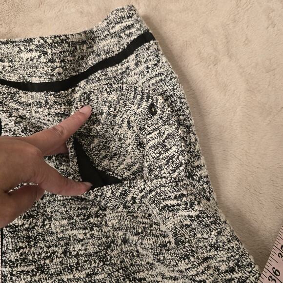 RAG & BONE NEW YORK MINI SKIRT Gray Black Tweed Pockets Zip #7099-109 Size 6 - Picture 9 of 14